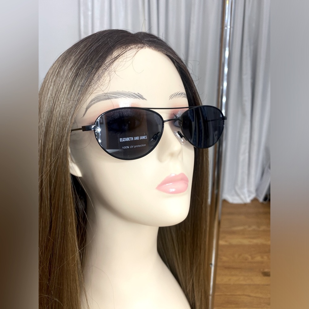 New! Elizabeth & James Black frame Sunglasses - Picture 2 of 12